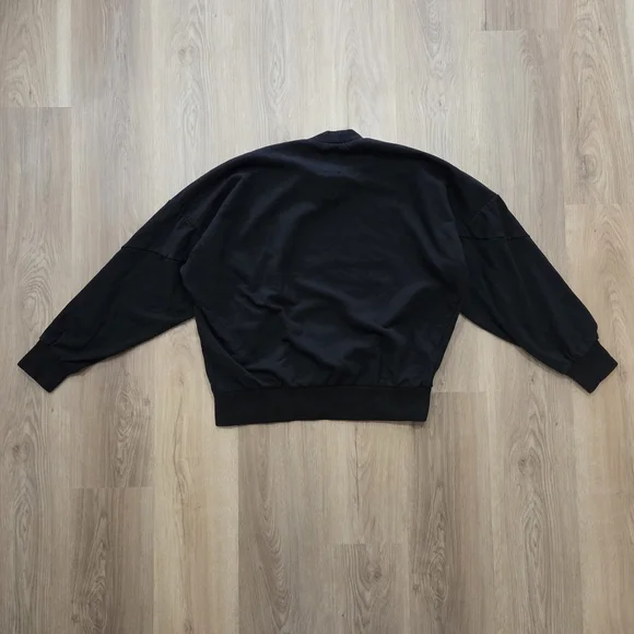 Nike ESC Every Stitch Considered Blk Unisex Mock Neck Oversized Sweatshirt L - Picture 10 of 10